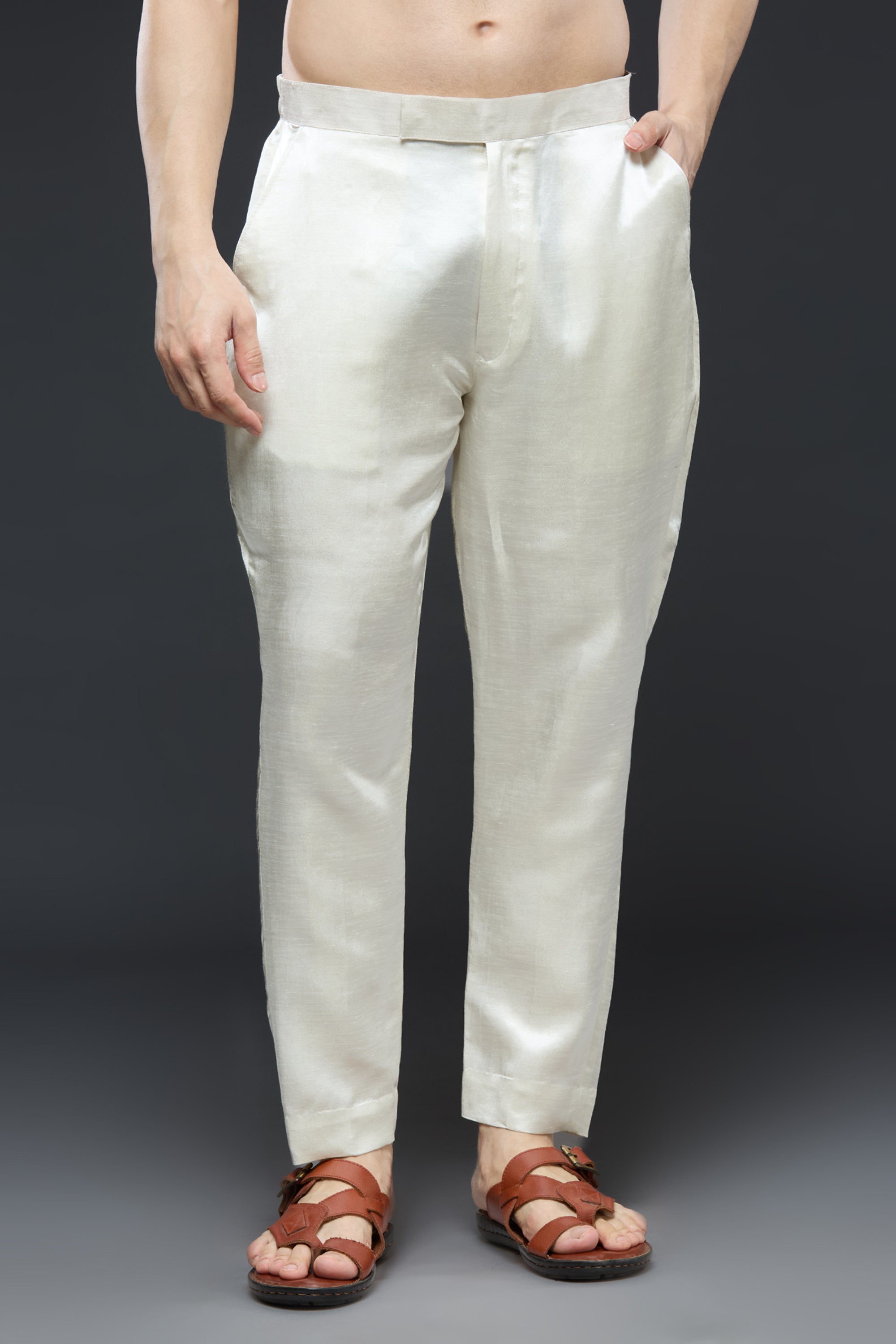Yellow Linen Tissue Vest Set