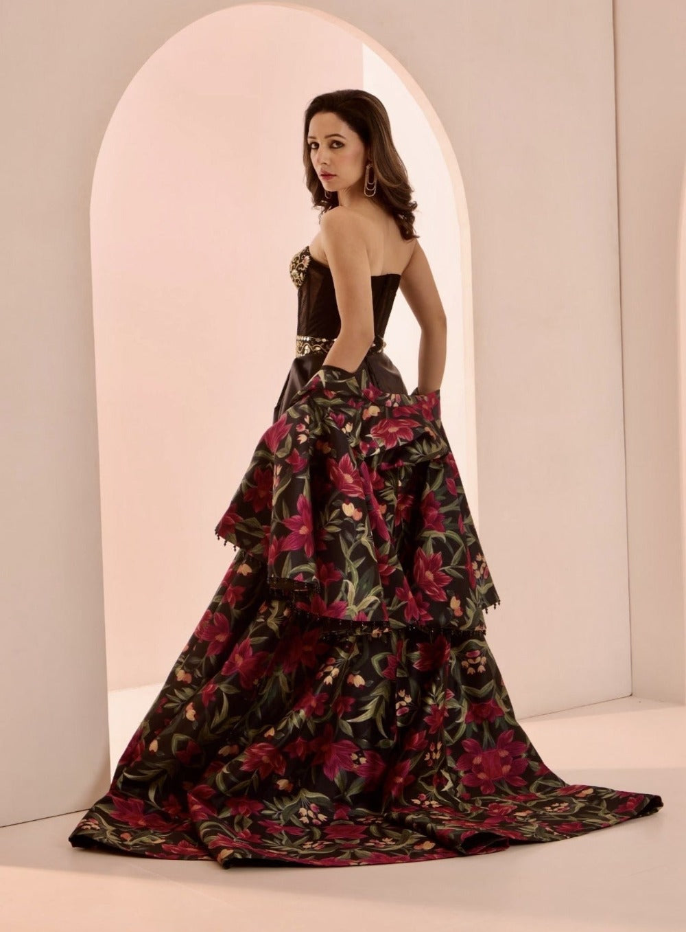 ZOR Jacket and Gown Set - ladies indian outfits