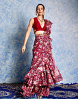 NITARA Ruffle Saree - sari indian outfit