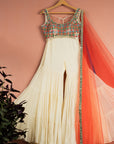 Ivory Kaleidoscope Dream Sharara Set - indian attire USA