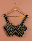 Ivory Midnight Blue Majesty Sharara Set - sharara set Sydney