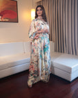Floral One Shoulder Kaftan Co-Ord Set - kaftan dress Sydney