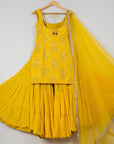 Daffodil Yellow Sharara Set - indian dresses