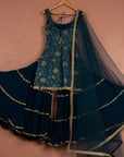 Navy Blue Sharara Set - WaliaJones