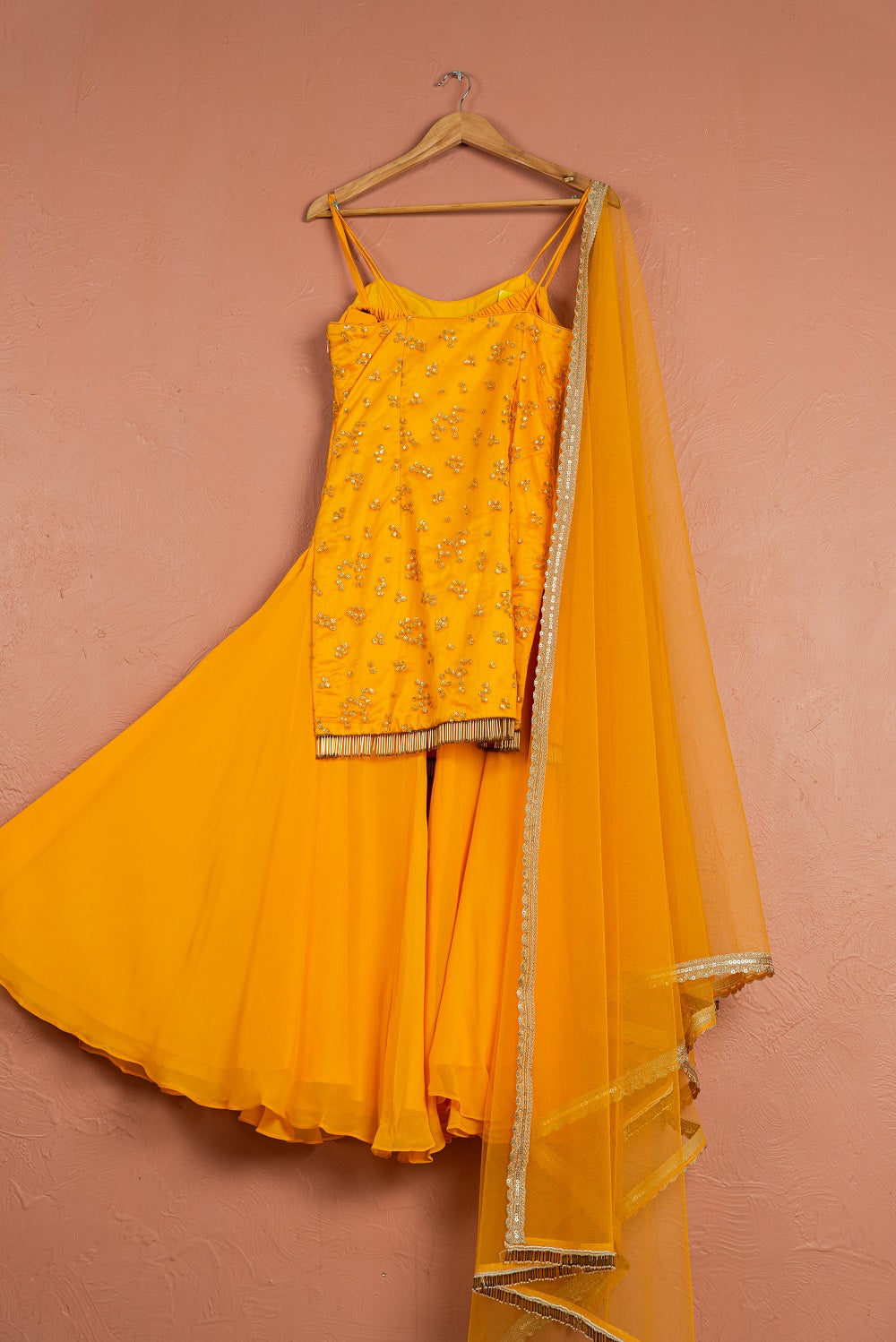 Mango Yellow Sharara Set - india dress for ladies