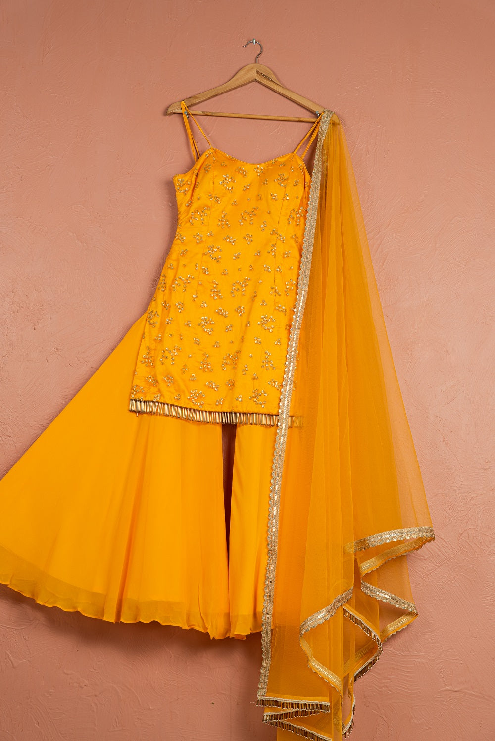 Mango Yellow Sharara Set - india dress for ladies