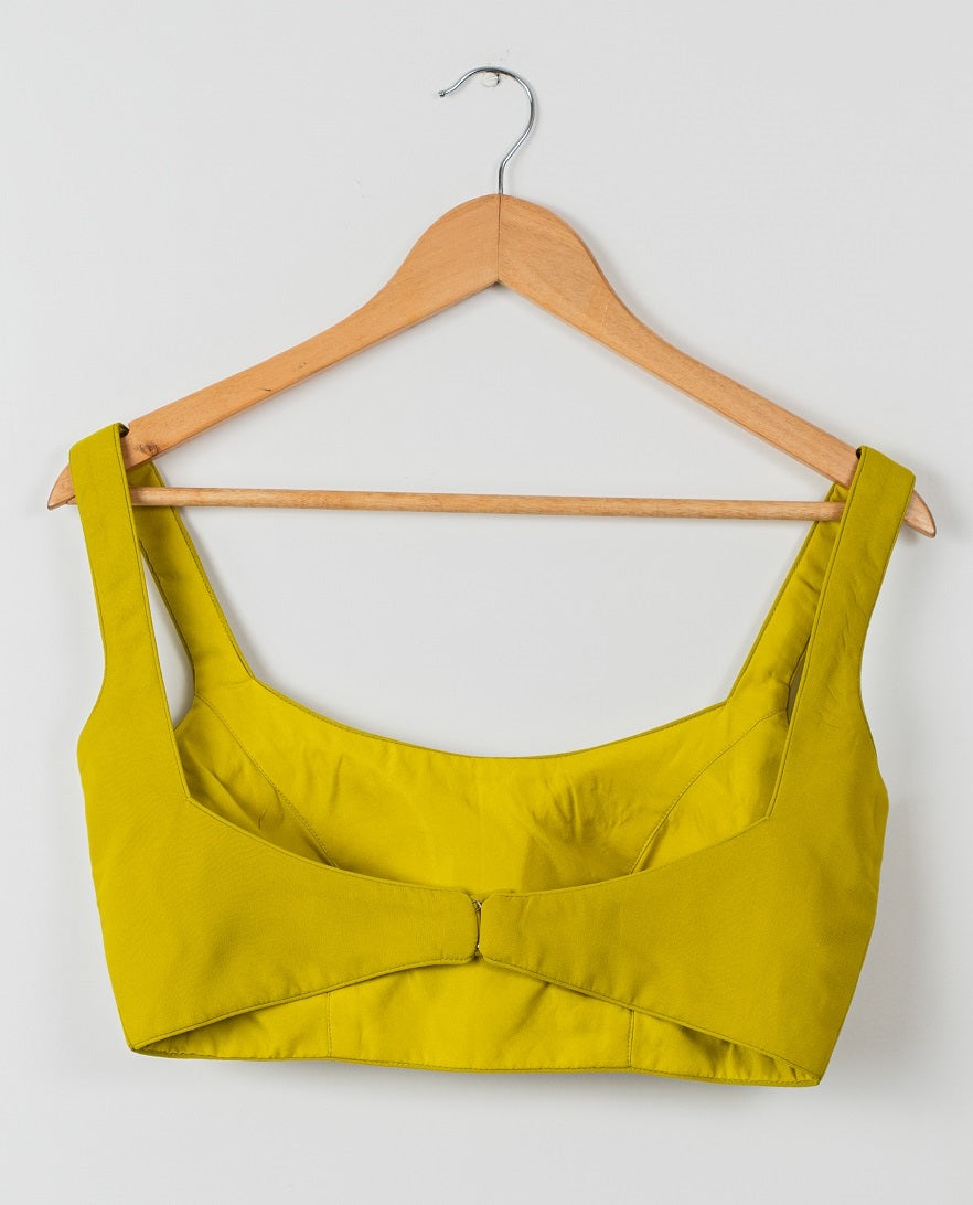 Charteuse Green Sharara with Yellow Multicolor Jacket - indian cloth for women