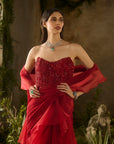 Scarlet Saree Set