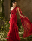 Scarlet Saree Set