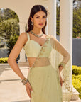 Soft Sage Saree