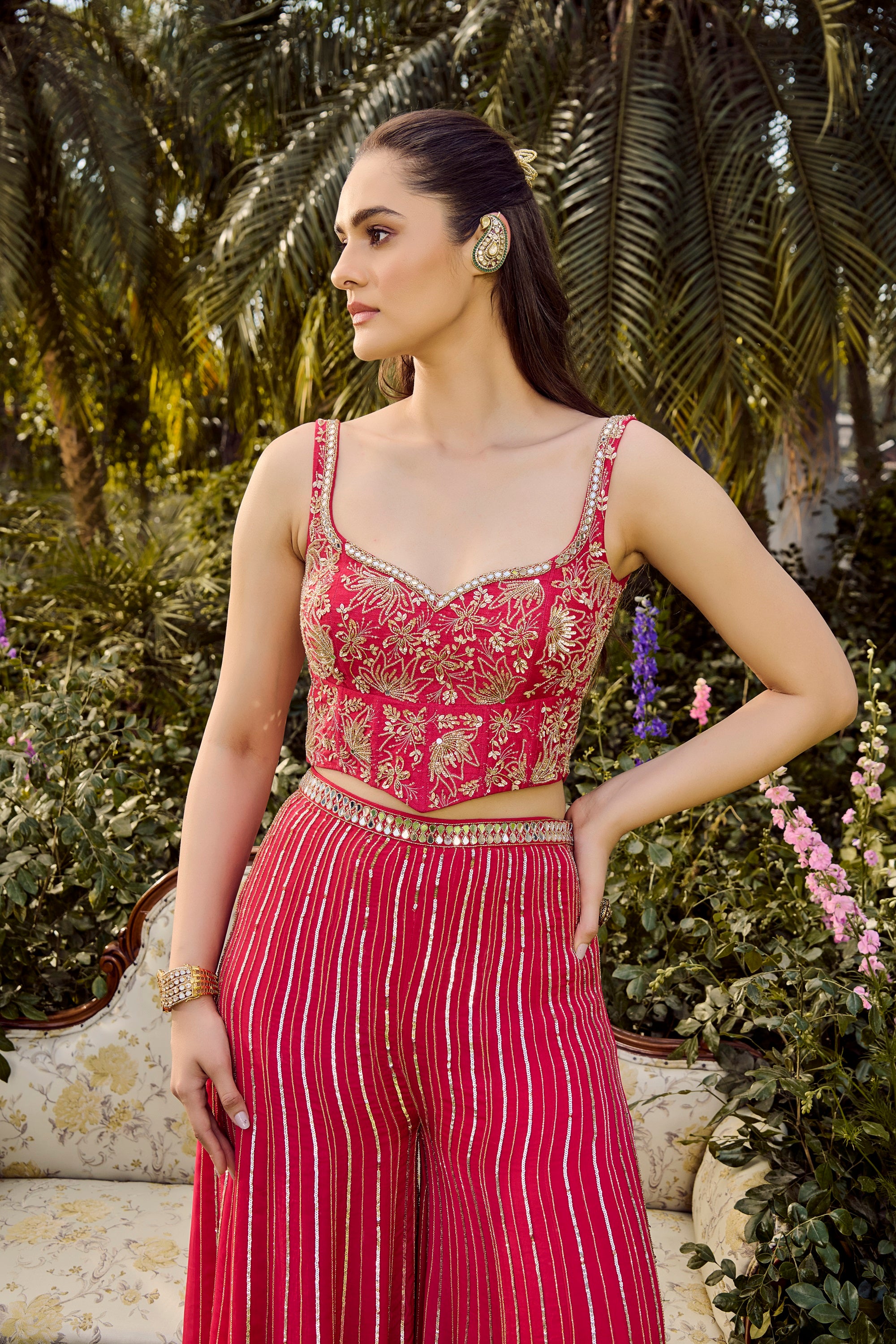 Vibrant Hot Pink Pant Set