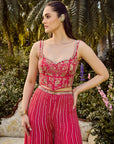 Vibrant Hot Pink Pant Set