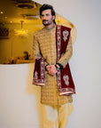 Embroidered Base Groom Sherwani