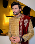Embroidered Base Groom Sherwani
