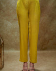 Haldi and Gold Sequin Kurta Pants Set - kurti indian dress Canada