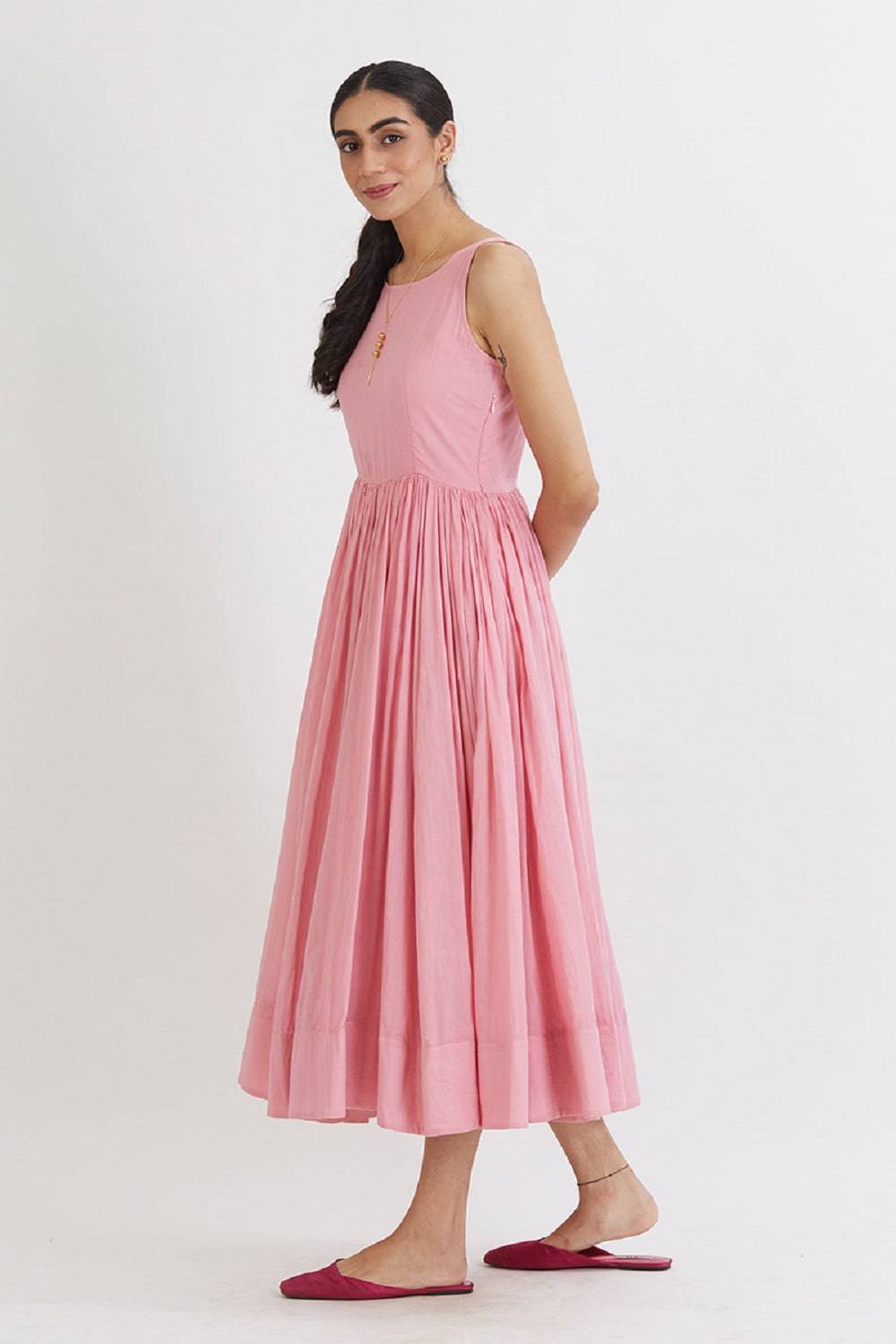 Aaina anarkali with Organza Gulabh Dupatta