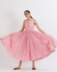 Aaina anarkali with Organza Gulabh Dupatta