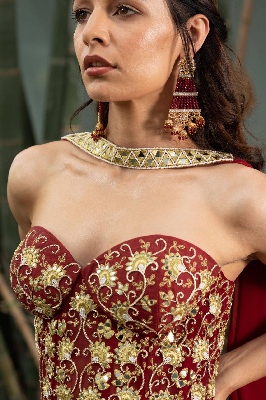 Aarzo Corset Lehenga Set - lehenga set USA