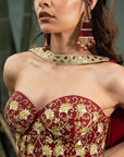 Aarzo Corset Lehenga Set - lehenga set USA