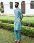 Aqua Crushed Jacket Set