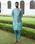 Aqua Crushed Jacket Set