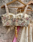 Beige Lucknowi Lehenga Set