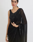Black Anamika Saree - black saree Australia