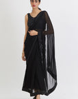 Black Anamika Saree - black saree New Zealand