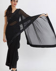 Black Anamika Saree - black saree New Zealand