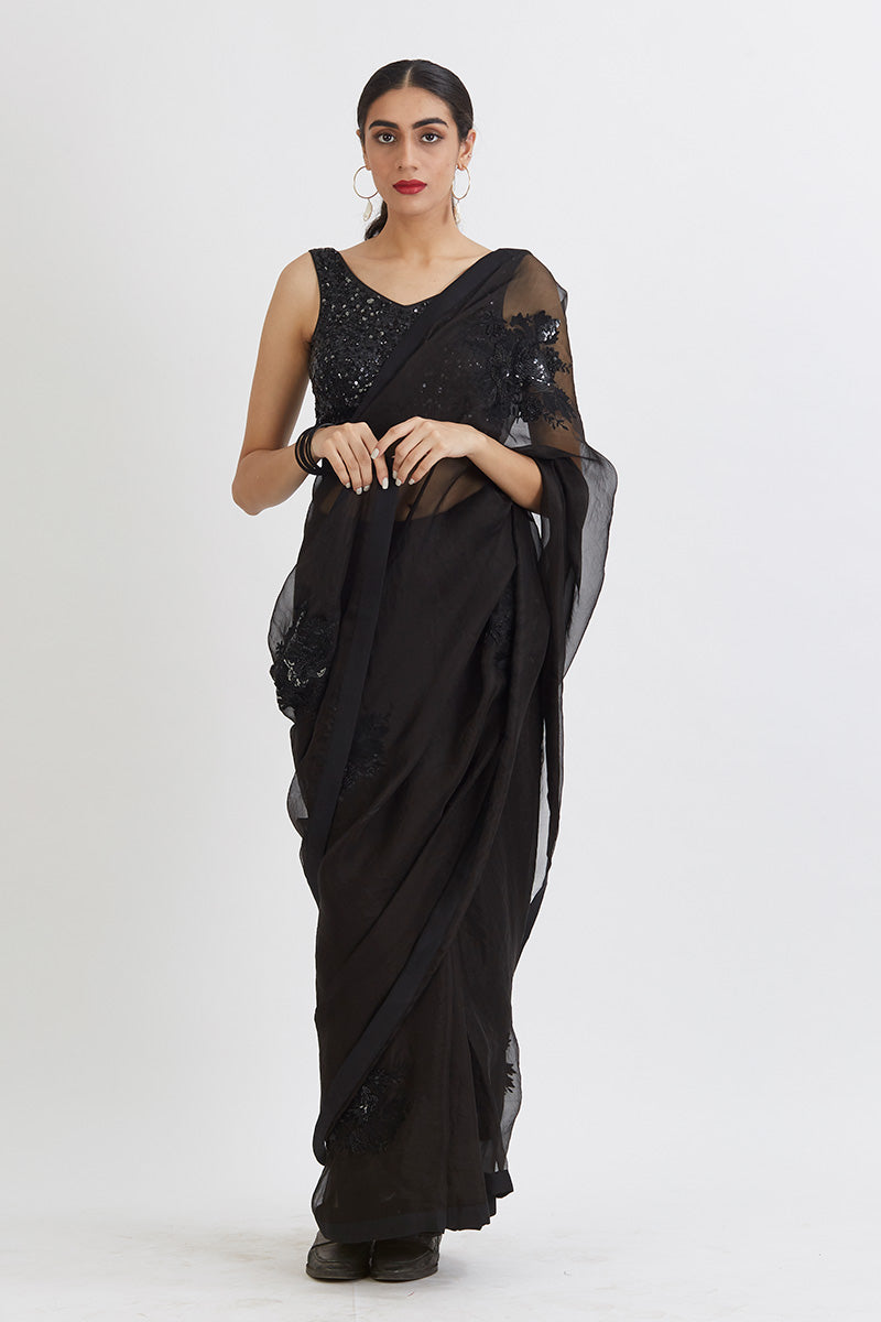 Black Aradhana Saree