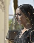 Black Crepe Sharara Set - WaliaJones