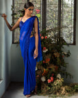 Blue Anamika Saree