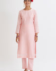 Blush Chanderi Kurta Set