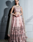 Blush Pink Crystals Lehenga Set - lehenga Canada