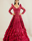 Brill Crimson Gown