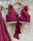 Burgundy Lehenga Set