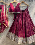 Burgundy Lehenga Set - lehenga dress