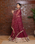 Burgundy Lehenga Set
