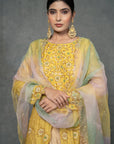 Butter Yellow Anarkali Set