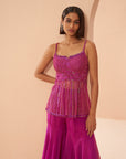 Candy Pink Sharara Set