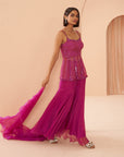 Candy Pink Sharara Set