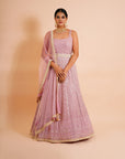 Carnation Pink Anarkali with Dupatta