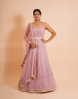 Carnation Pink Anarkali with Dupatta