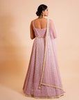 Carnation Pink Anarkali with Dupatta