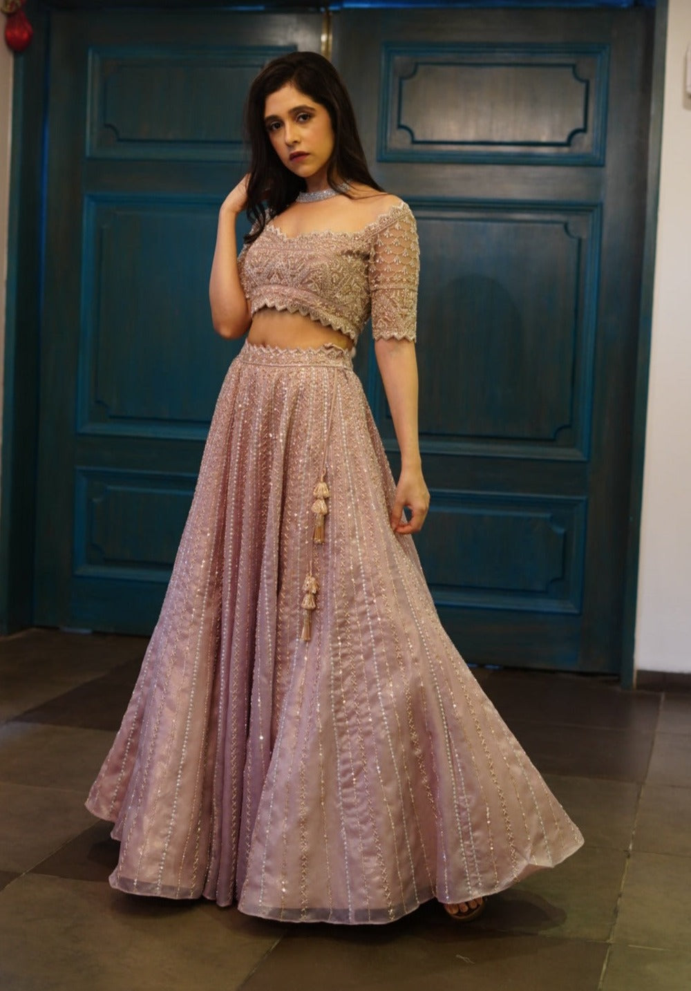 Champagne Lehenga