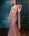 Champagne saree