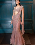 Champagne saree