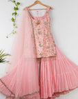 Cherry Blossom Pink Sharara Set