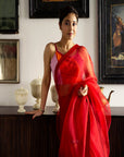 Chidiya Silk Organza Saree