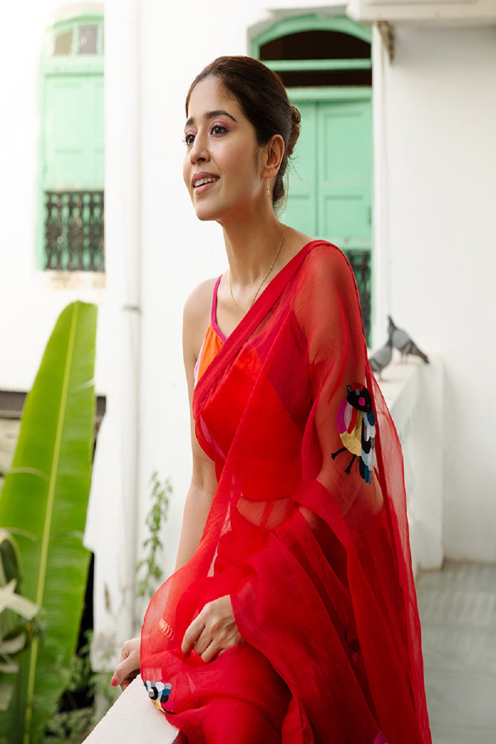 Chidiya Silk Organza Saree